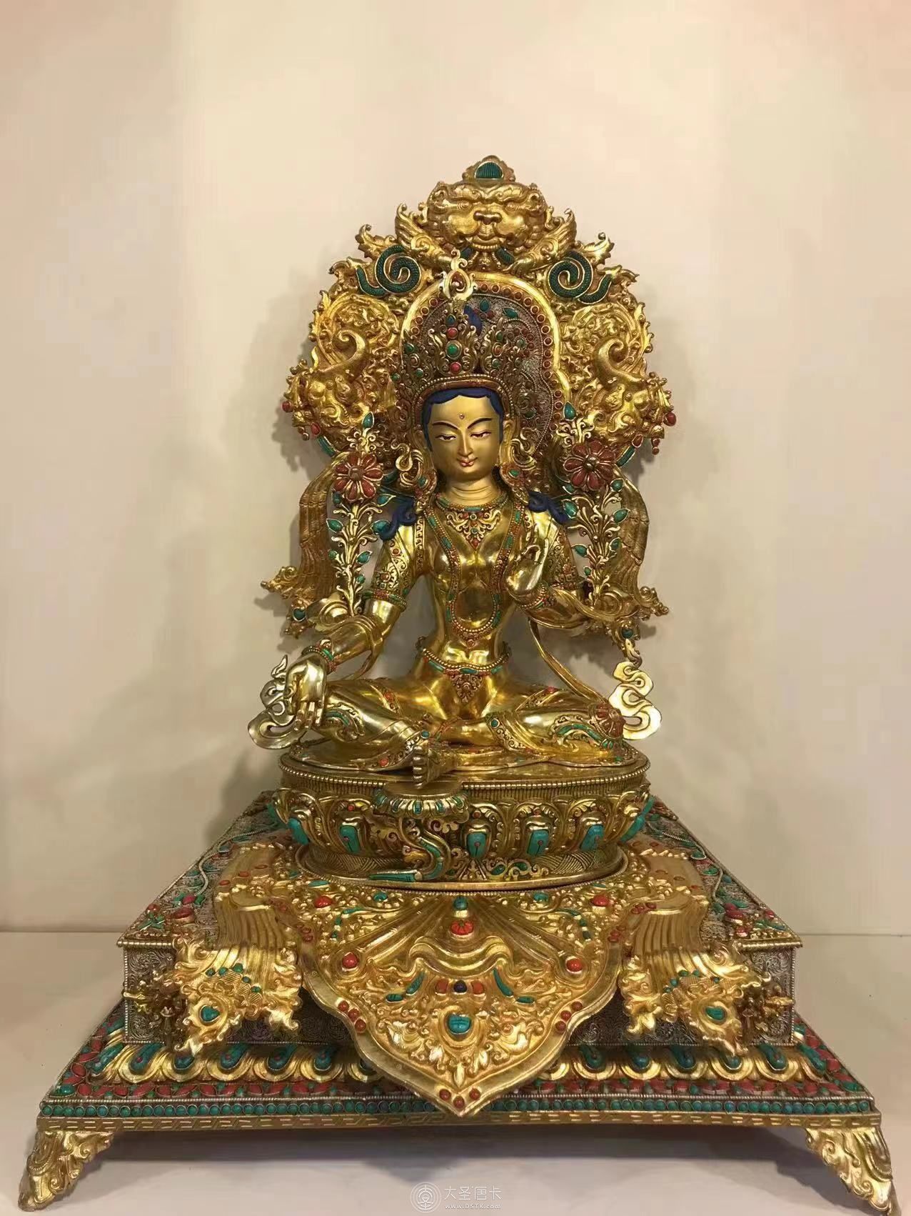 尼泊爾精品佛像綠度母60公分