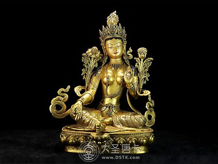 尼泊爾padam大師作品綠度母55公分