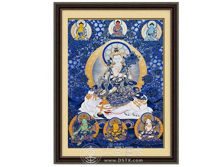 熱貢精品藍唐普賢菩薩100-70cm