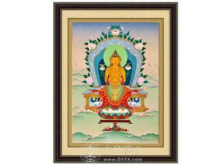 彩唐嘎瑪嘎赤彌勒菩薩60-45cm