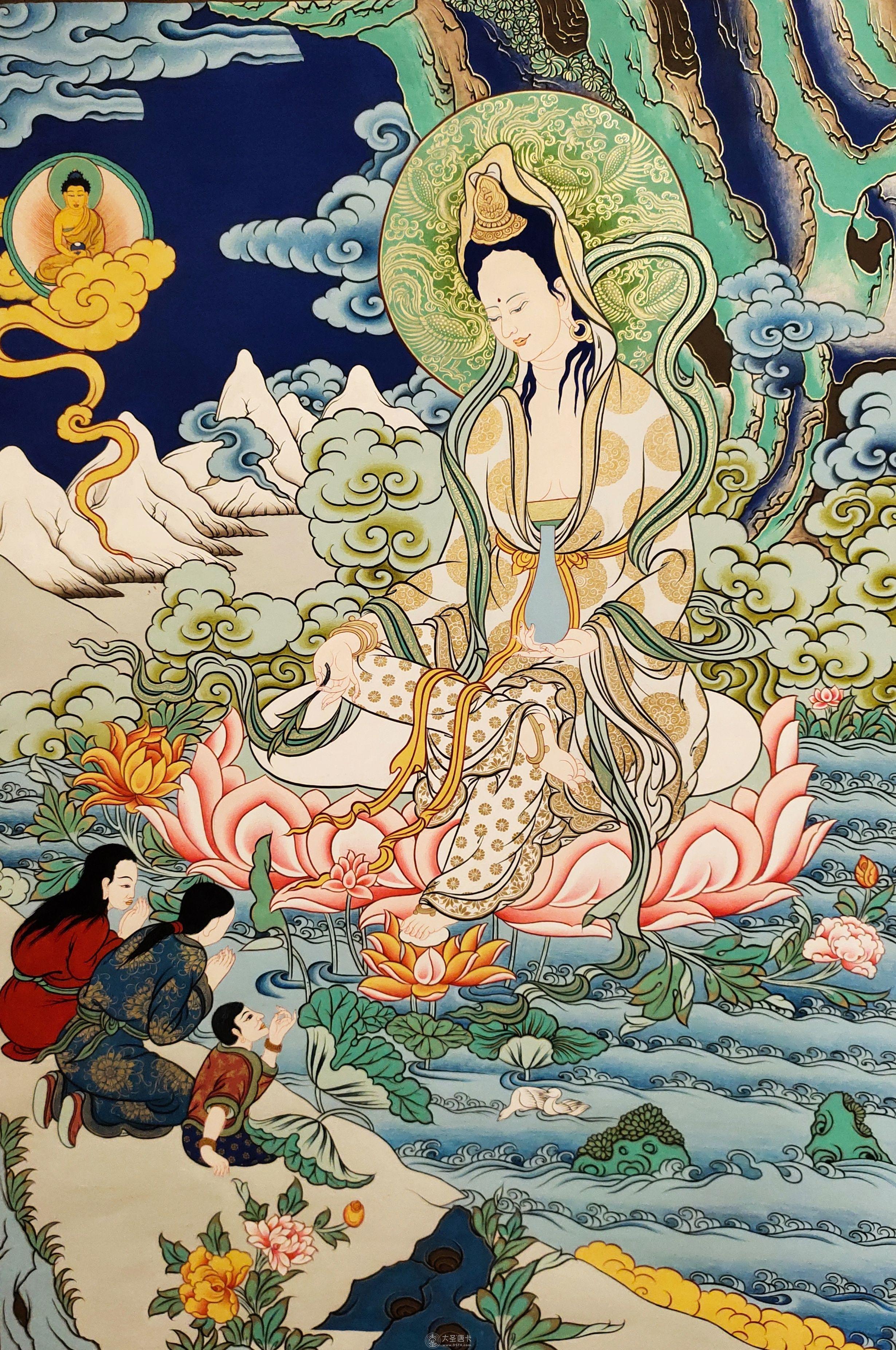 熱貢漢傳觀世音菩薩70-50cm