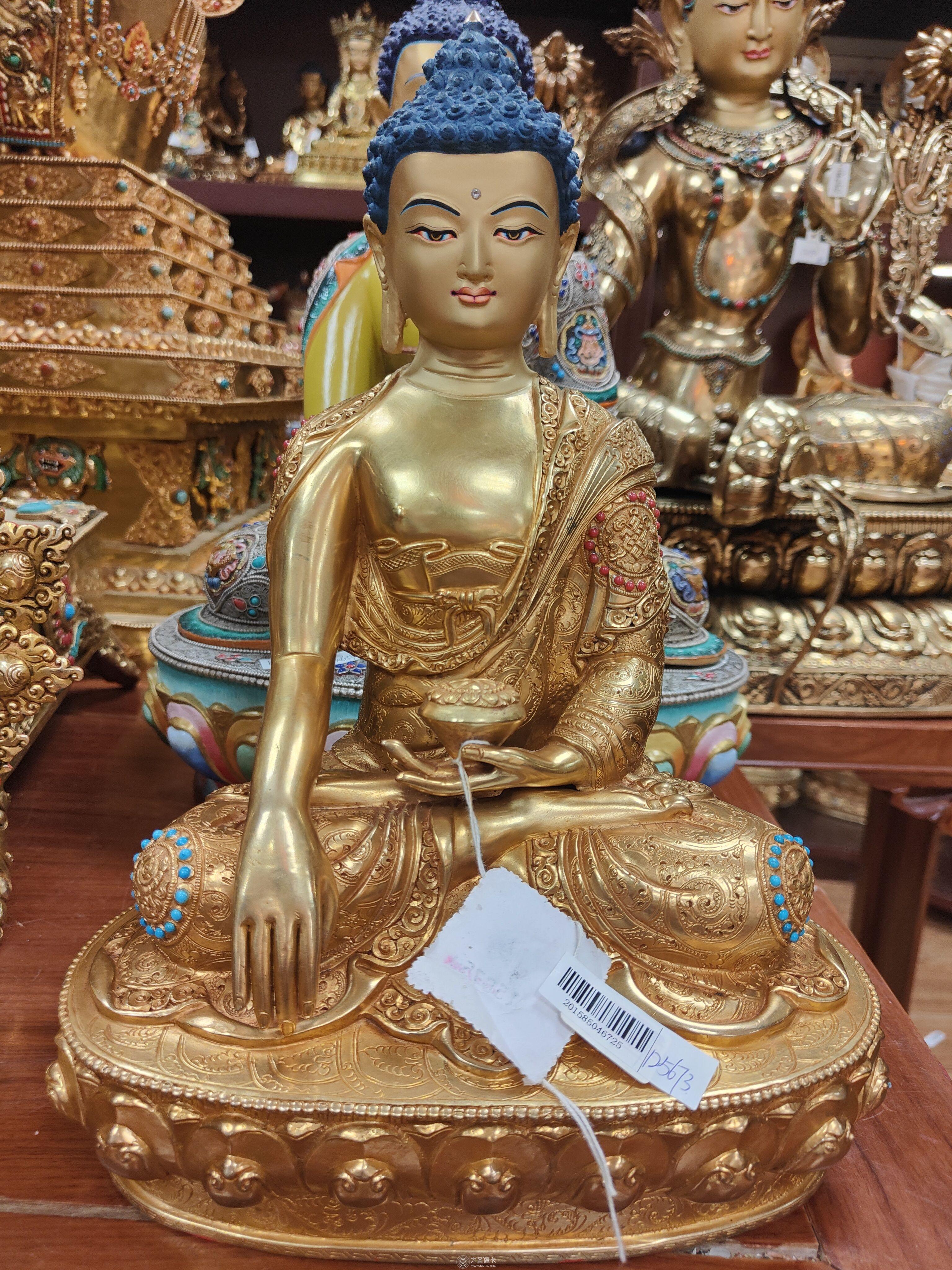 尼泊爾johnny佛像釋迦牟尼佛34公分