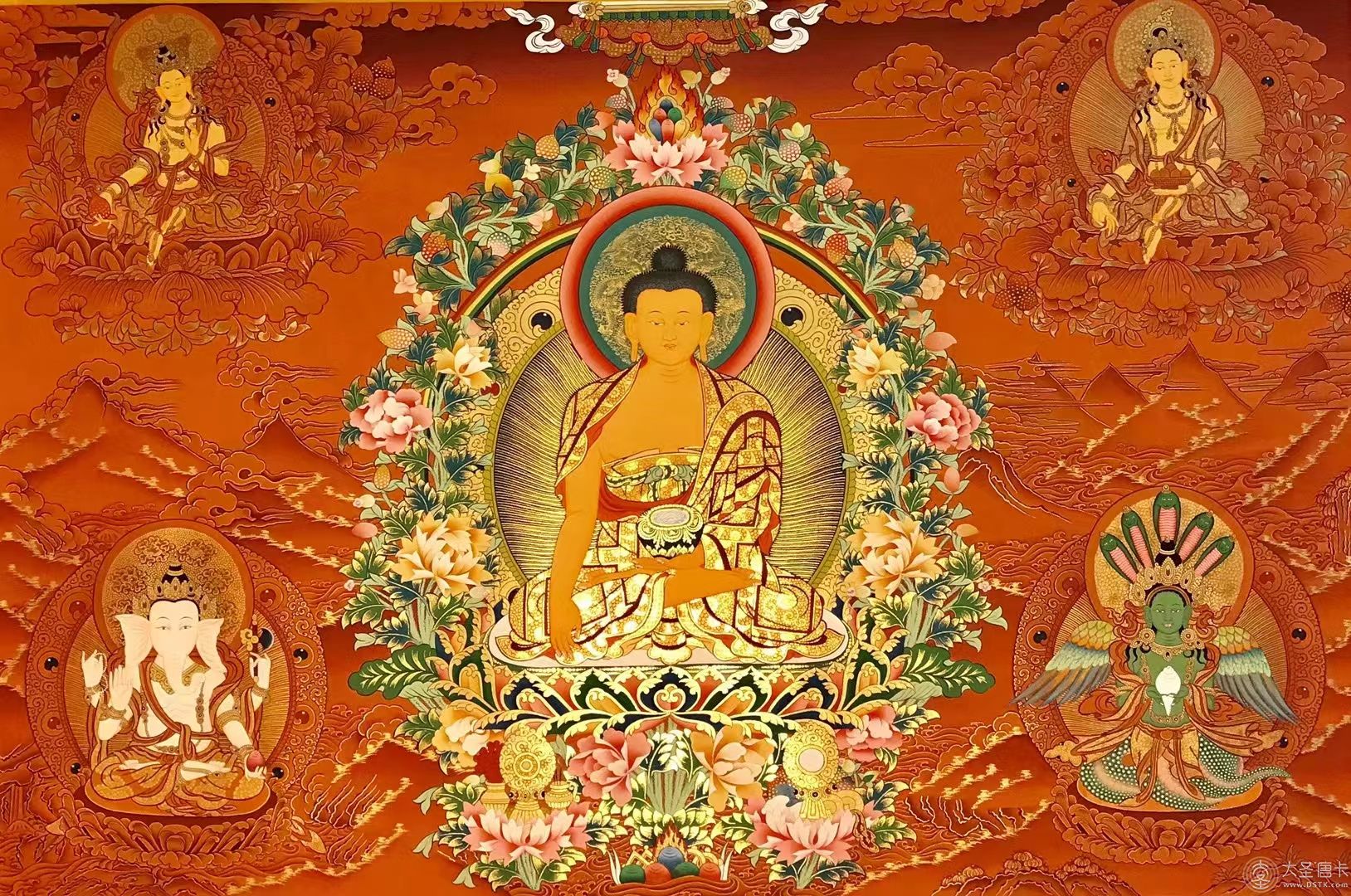 釋迦牟尼佛  24K 100*70