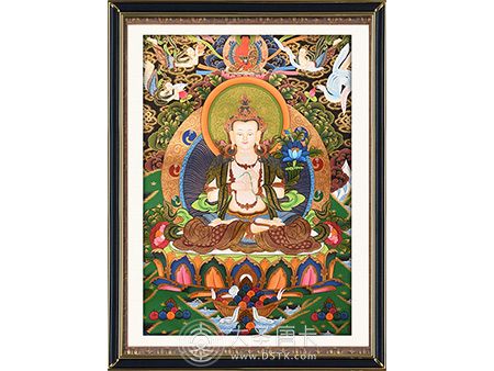 大勢至菩薩黑金60*45