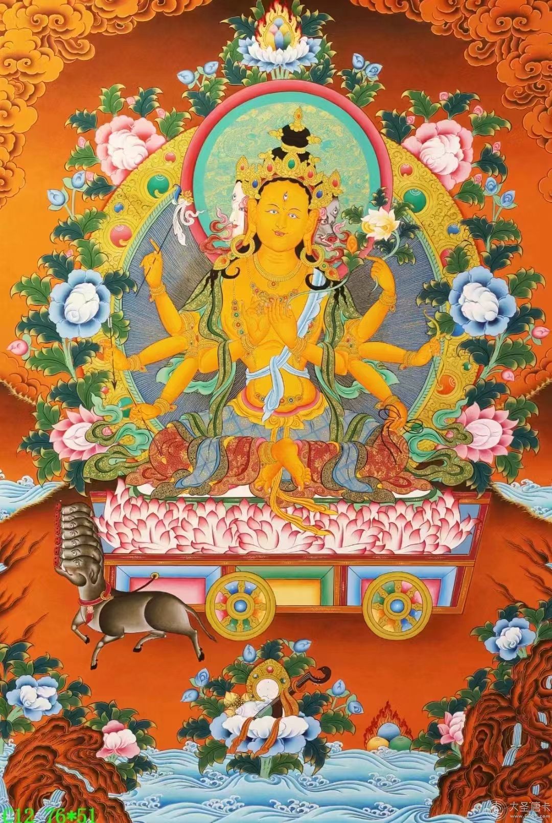 光明佛母 摩利支天76*51