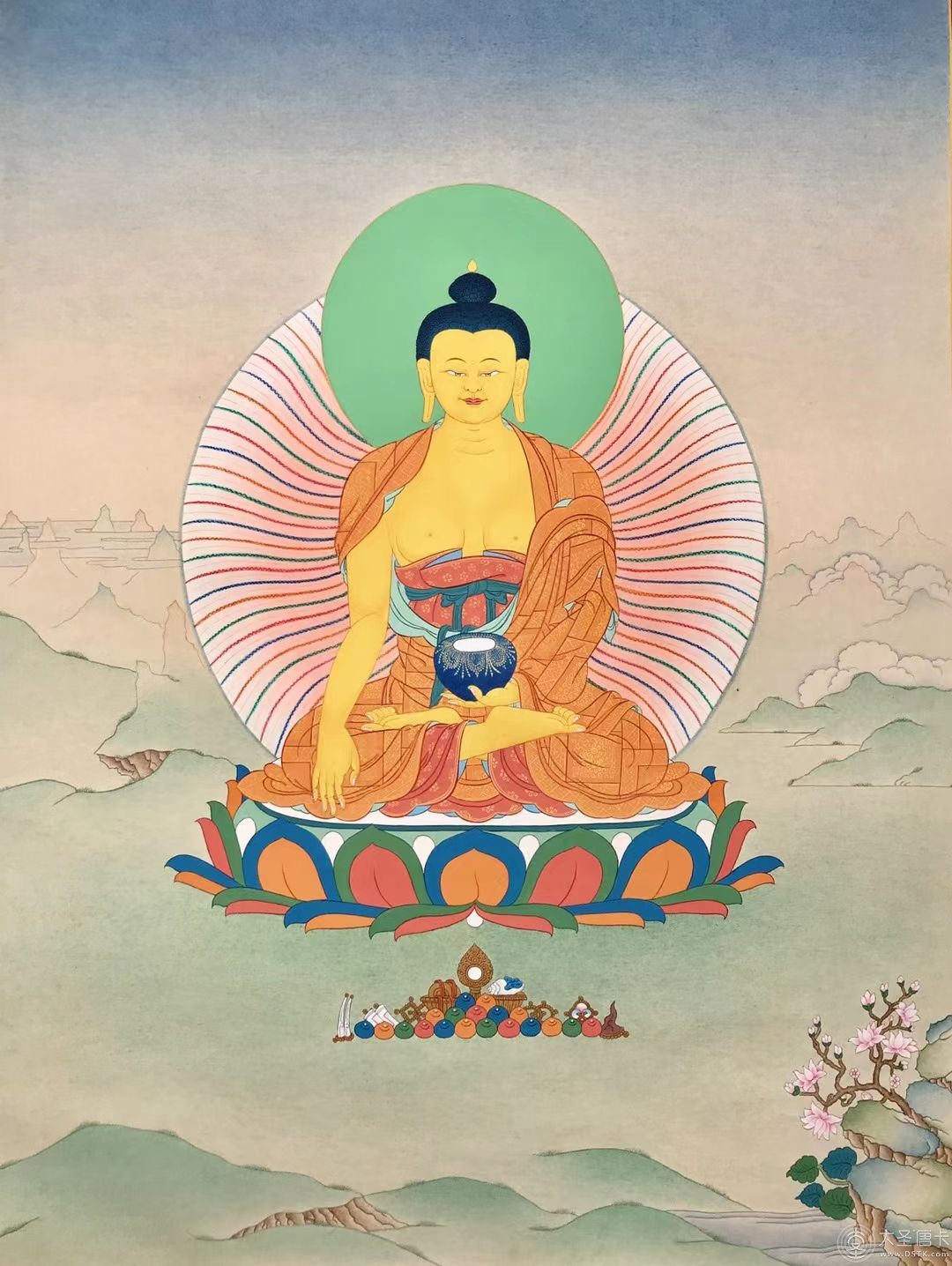 釋迦牟尼佛  65/45   噶瑪嘎孜畫風