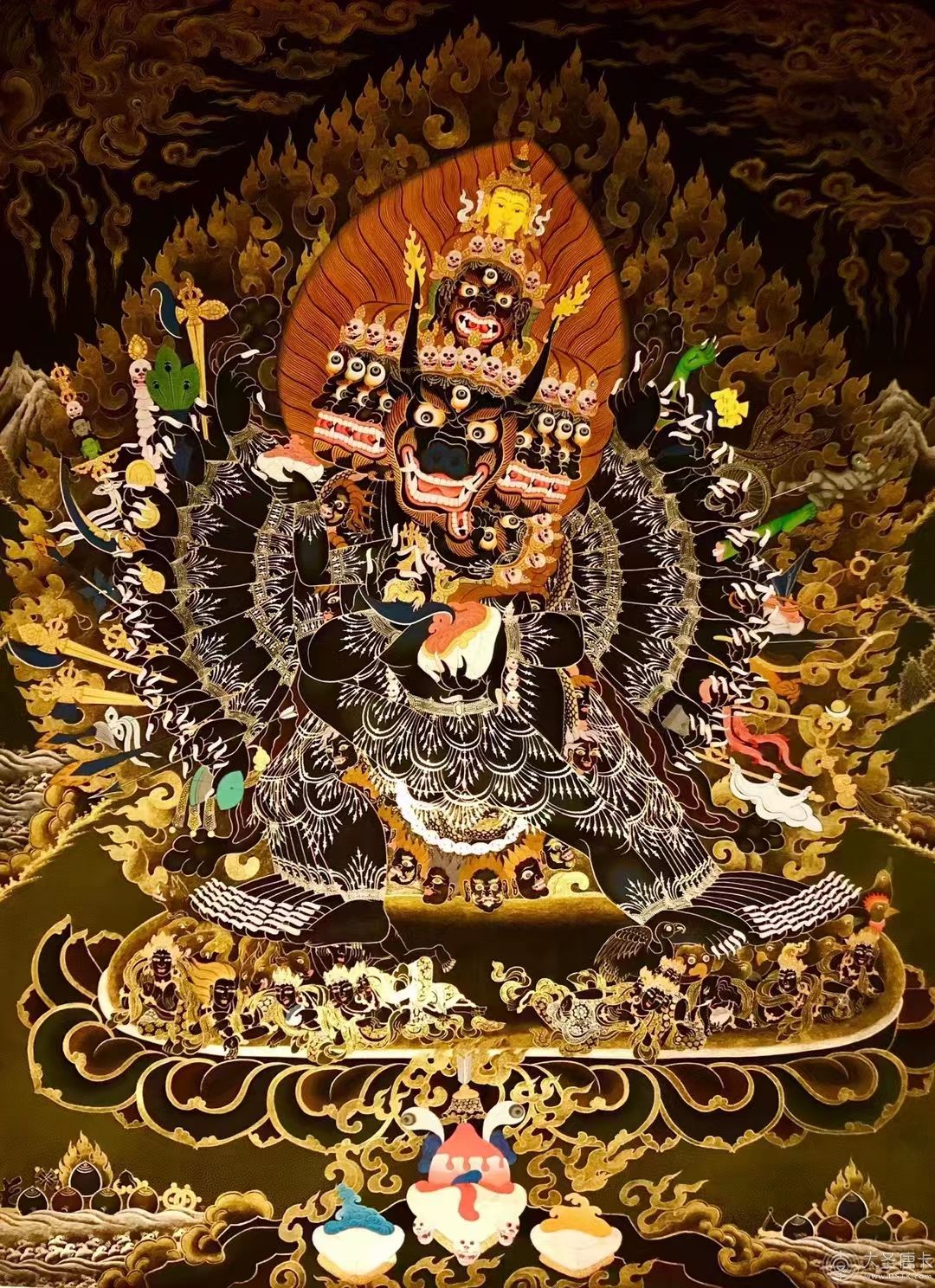 大威德金剛100*70