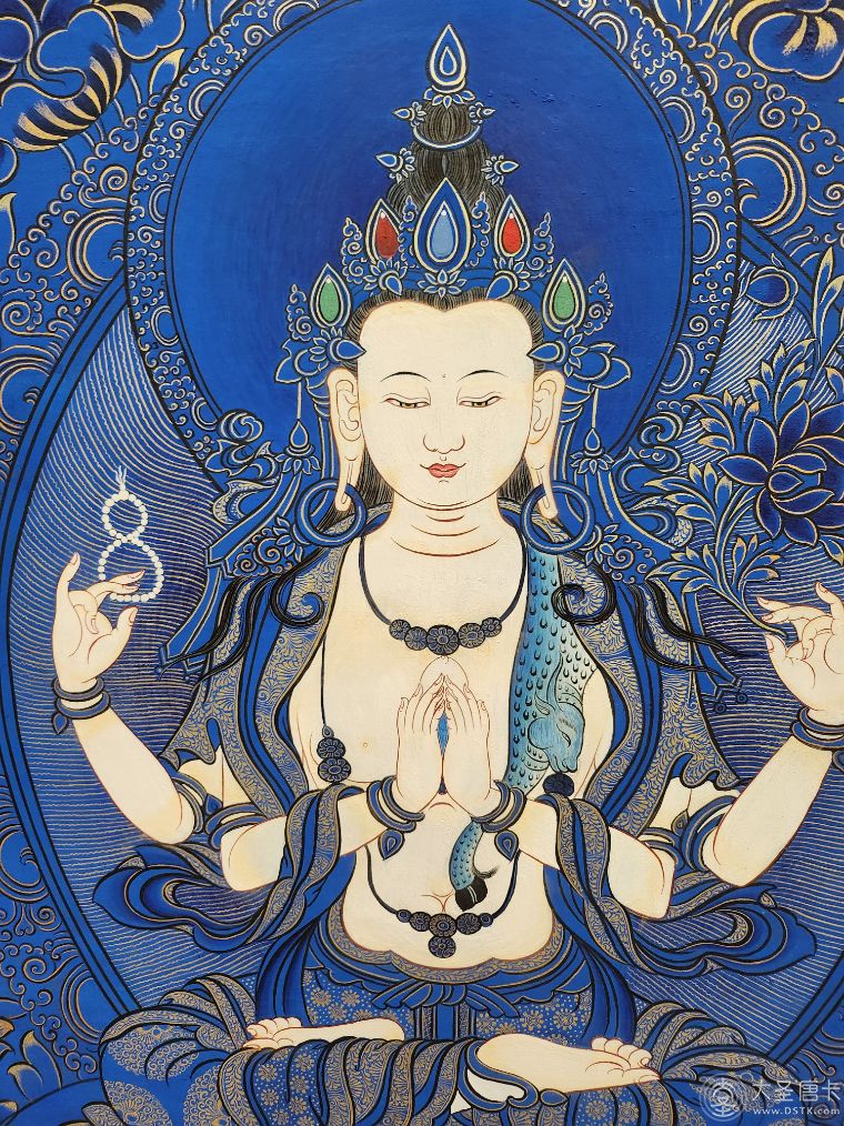藍唐四臂觀音