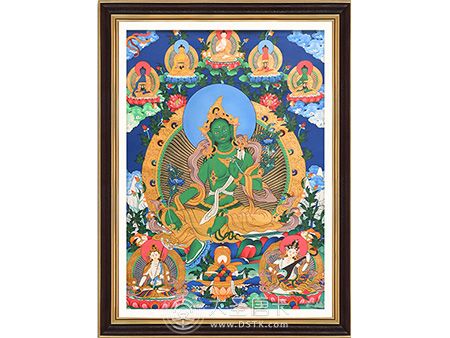 彩唐綠度母70＊50