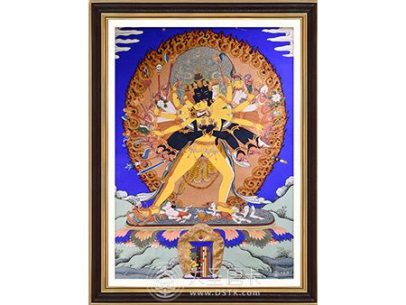 彩唐時輪金剛40x60cm