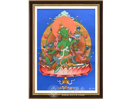 藍唐綠度母70＊50cm