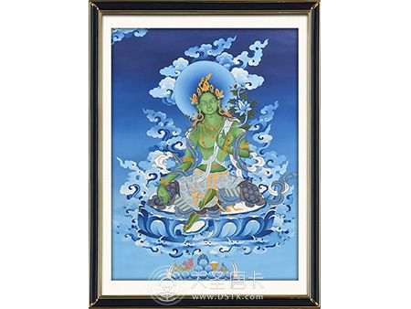 藍唐綠度母70＊50cm