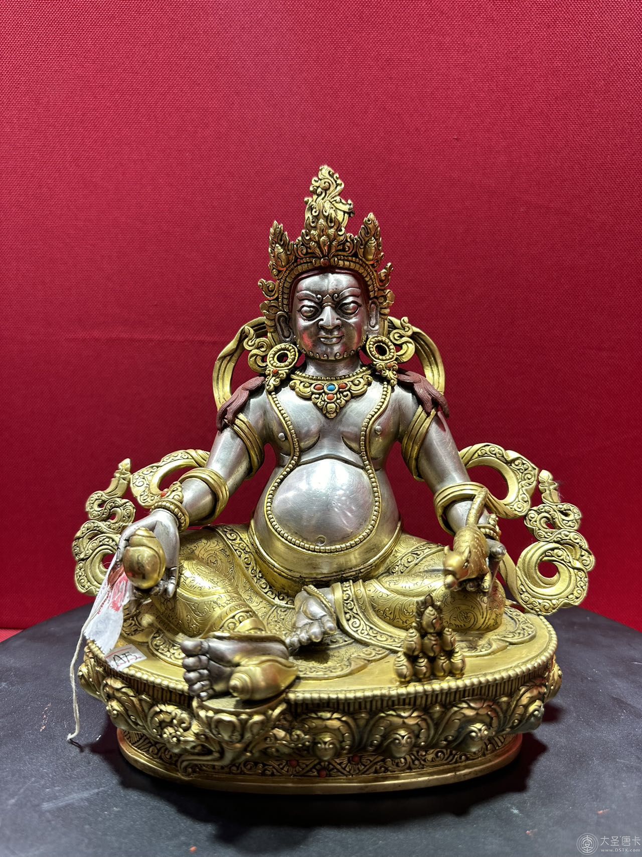 黃財神4純銀鎏金釋迦族