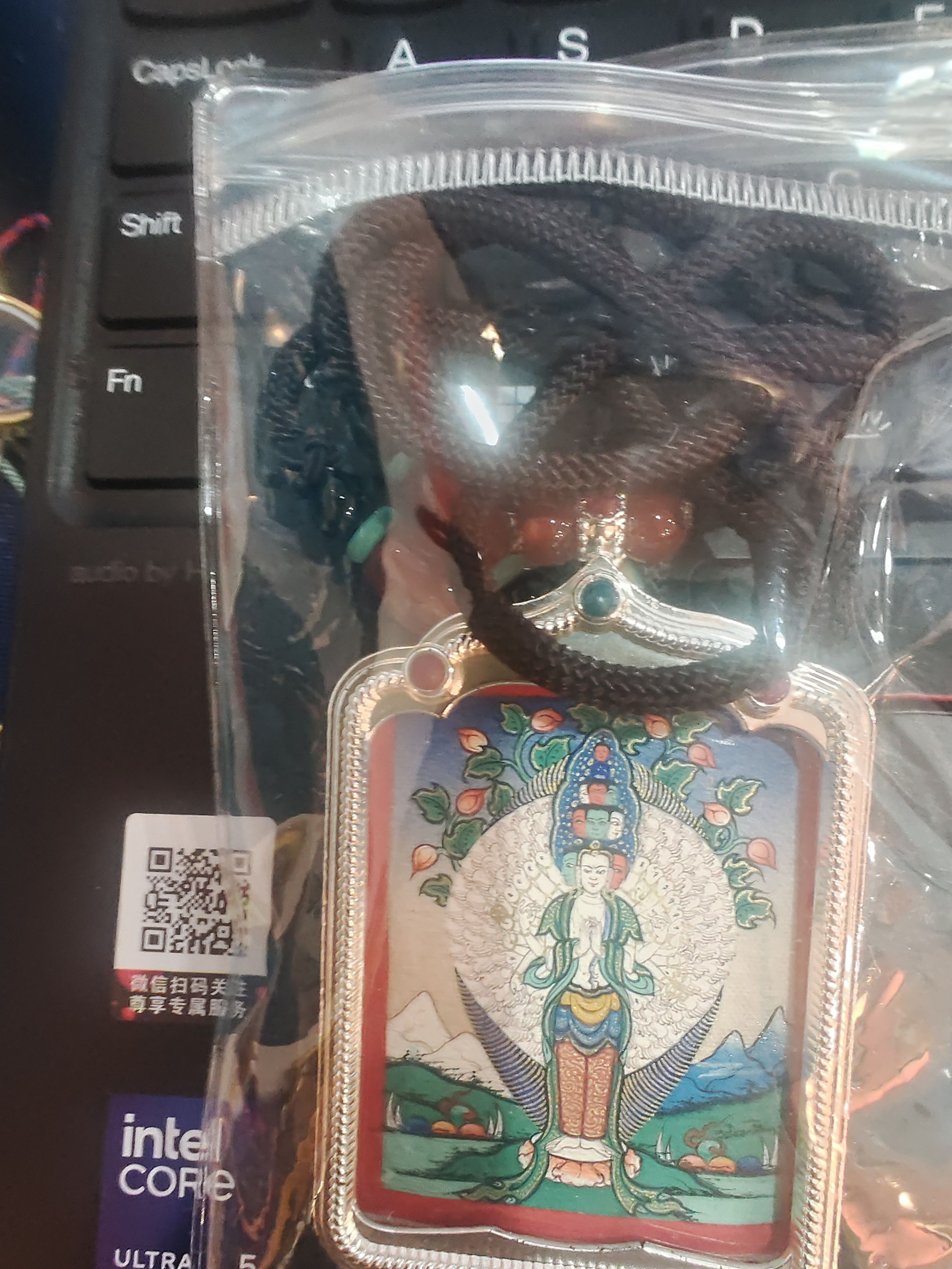 小唐卡千手觀音